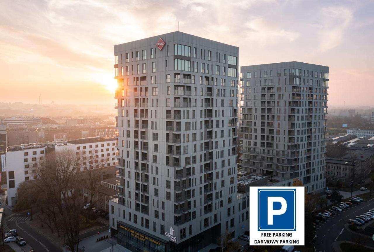 15 Pietro Sokolska 30 Towers Apartments - New- Lux- Parking- Sauna- Gym- And Good View From 15Th Floor Katowice Exterior foto